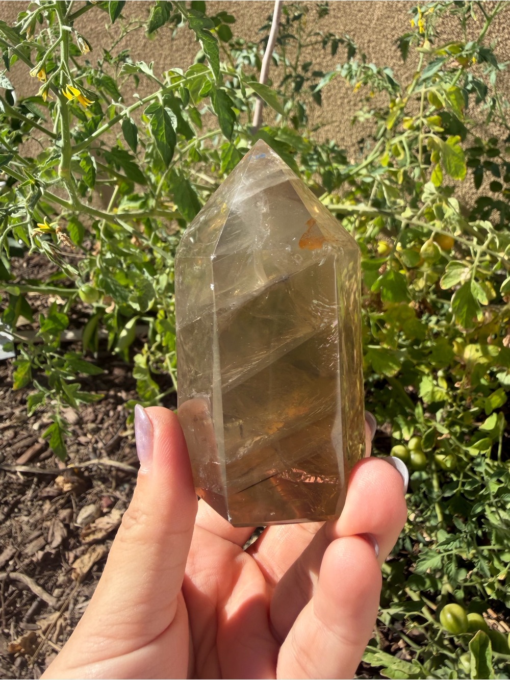 Natural Smoky Quartz Polished Crystal Point Tower Mineral Specimen Healing,A627